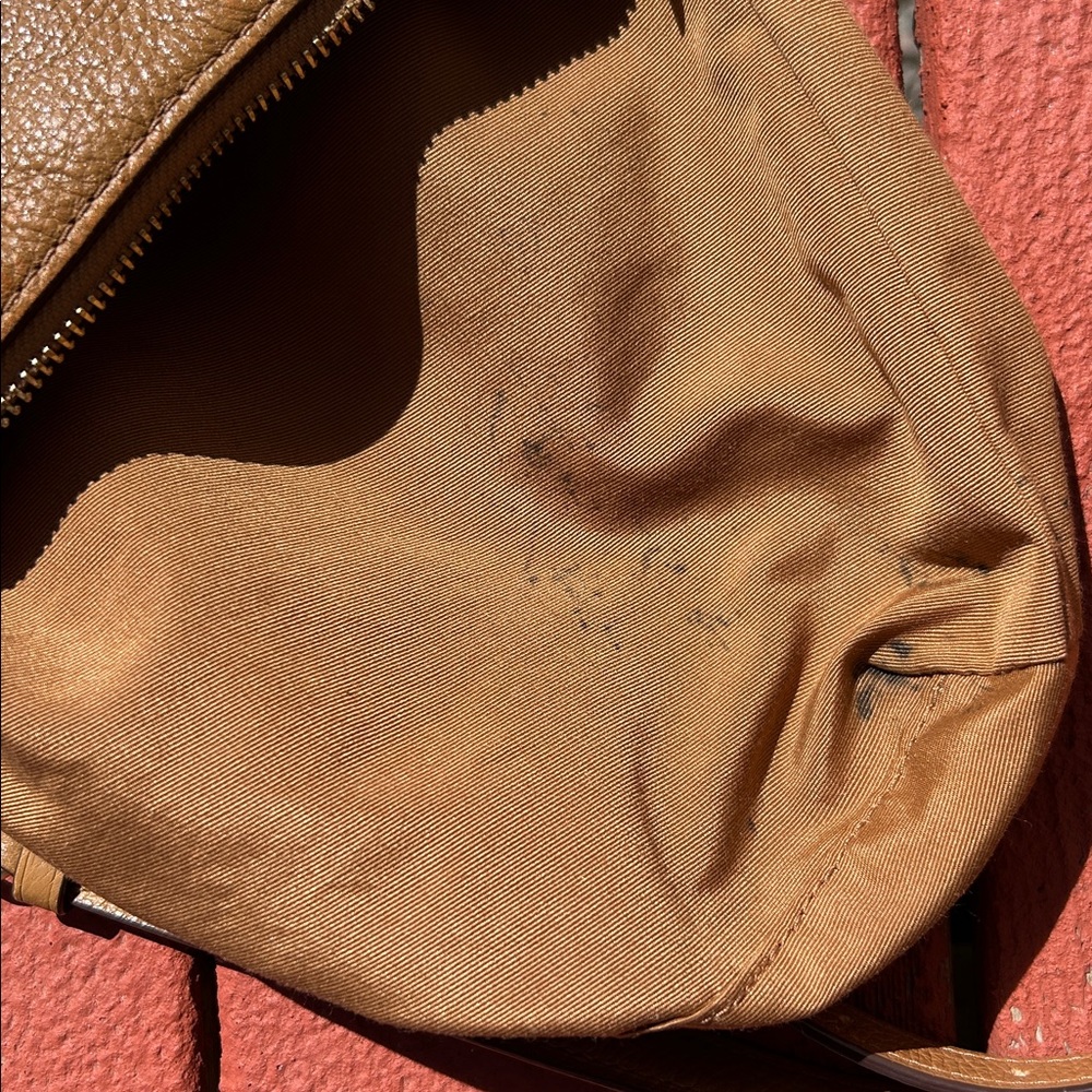 Coach Pebbled Leather Crossbody in Cognac Brown - Picture 2 of 8
